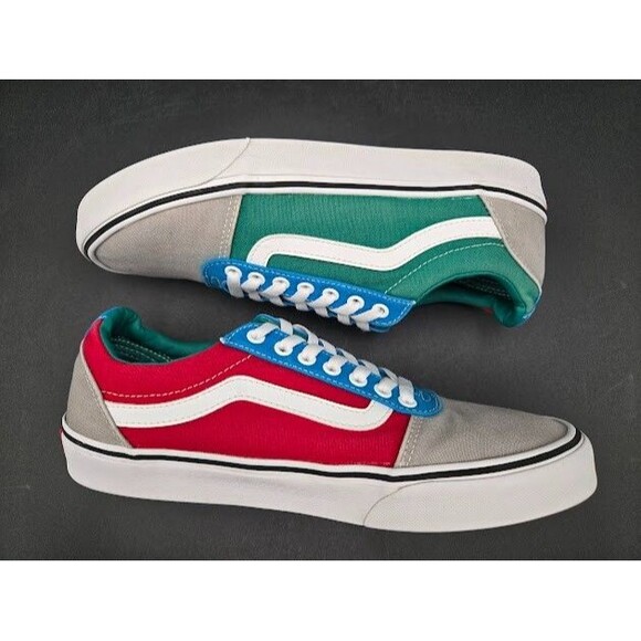 Vans Shoes Mens Size 10 Rally Drizzle Colorblock Low Top Sneakers Ward - Picture 7 of 9